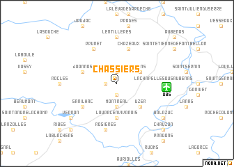 map of Chassiers