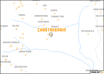 map of Chastak-e Pā\
