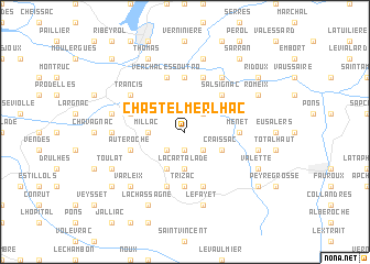 map of Chastel-Merlhac