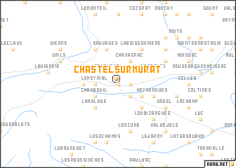 map of Chastel-sur-Murat