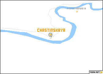 map of Chastinskaya