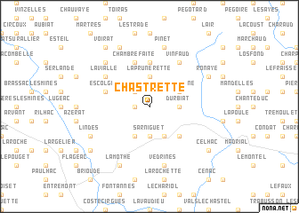 map of Chastrette