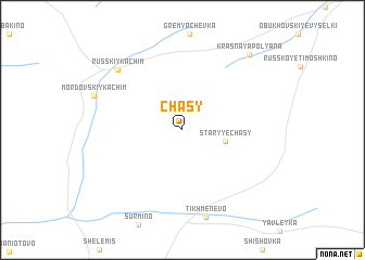 map of Chasy