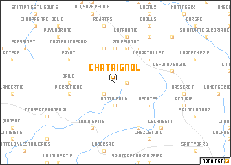 map of Chataignol