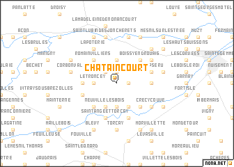 map of Chataincourt