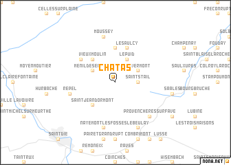 map of Châtas