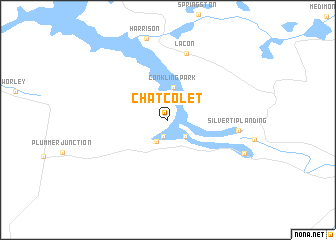 map of Chatcolet