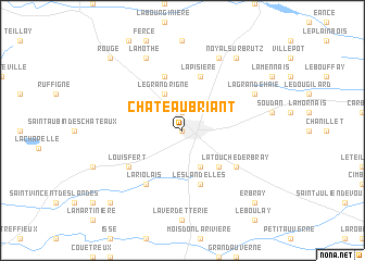 map of Châteaubriant