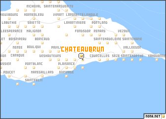 map of Châteaubrun