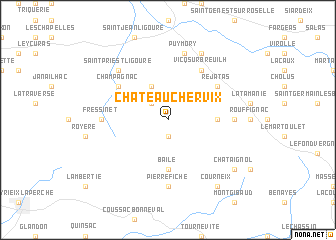map of Château-Chervix