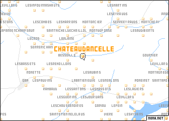 map of Château-dʼAncelle