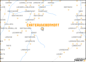 map of Château de Bonmont