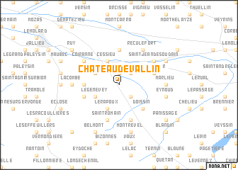 map of Château de Vallin