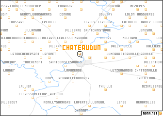 map of Châteaudun