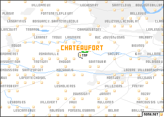 map of Châteaufort