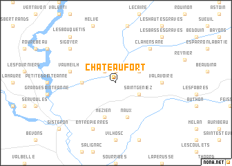 map of Châteaufort