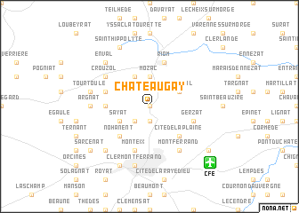 map of Châteaugay