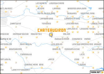 map of Châteaugiron