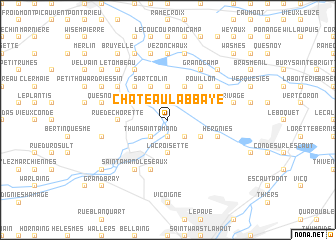 map of Château-lʼAbbaye