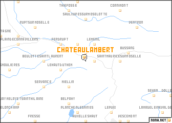 map of Château-Lambert