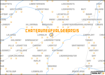 map of Châteauneuf-Val-de-Bargis