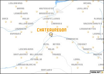 map of Châteauredon