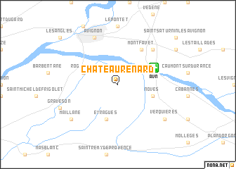 map of Châteaurenard