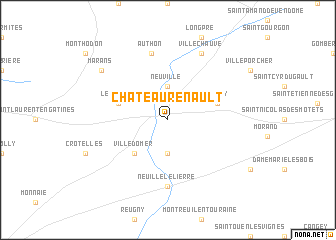 map of Château-Renault