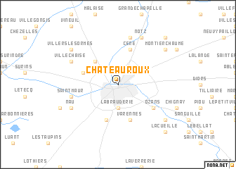 map of Châteauroux