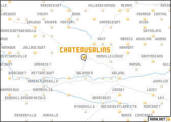 map of Château-Salins