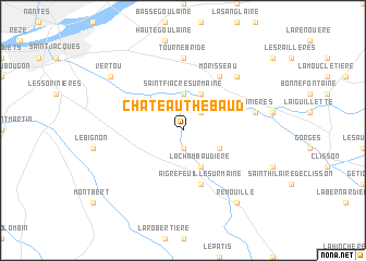 map of Châteauthébaud