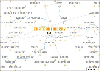 map of Château-Thierry