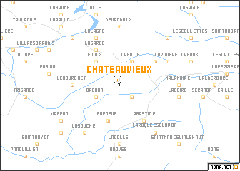 map of Châteauvieux