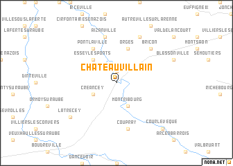 map of Châteauvillain