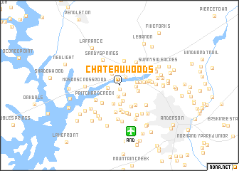 map of Chateau Woods