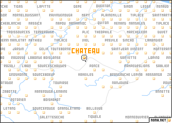 map of Château