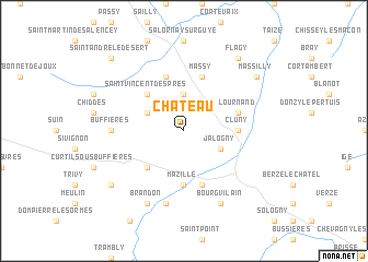 map of Château