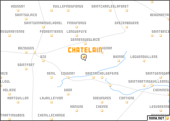 map of Châtelain