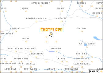 map of Châtelard