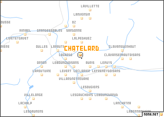 map of Châtelard