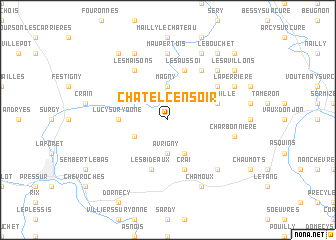 map of Châtel-Censoir