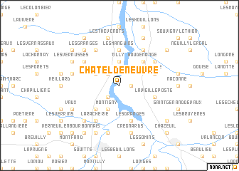 map of Châtel-de-Neuvre