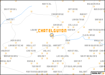 map of Châtelguyon