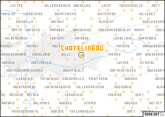 map of Châtelineau