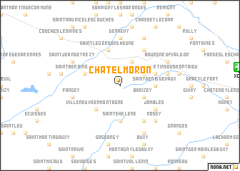 map of Châtel-Moron