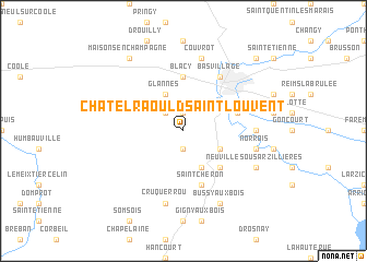 map of Châtelraould-Saint-Louvent