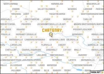 map of Châtenay