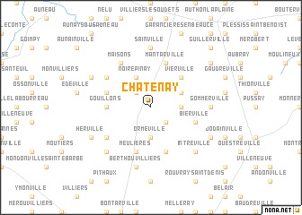 map of Châtenay