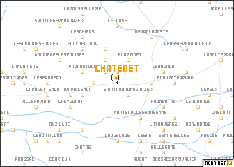 map of Châtenet