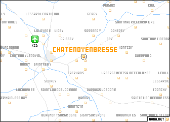 map of Châtenoy-en-Bresse